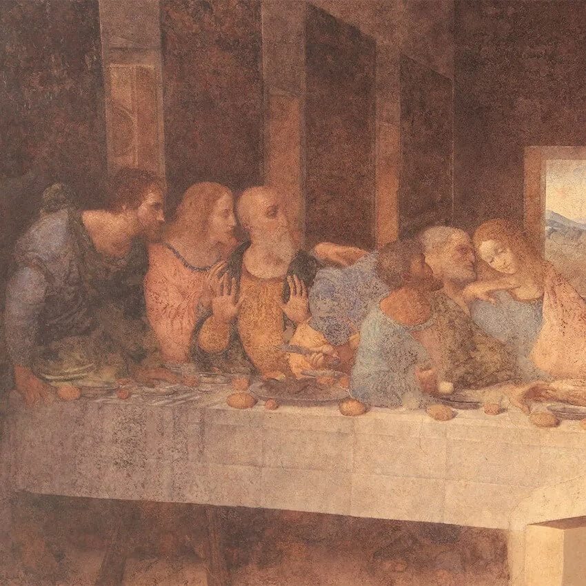 the last supper da vinchi mural art print kraft paper poster roomtery