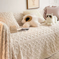 diamond textured soft plush decorative throw blanket