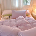pastel dusty shades color 100 cotton bedding duvet cover set roomtery