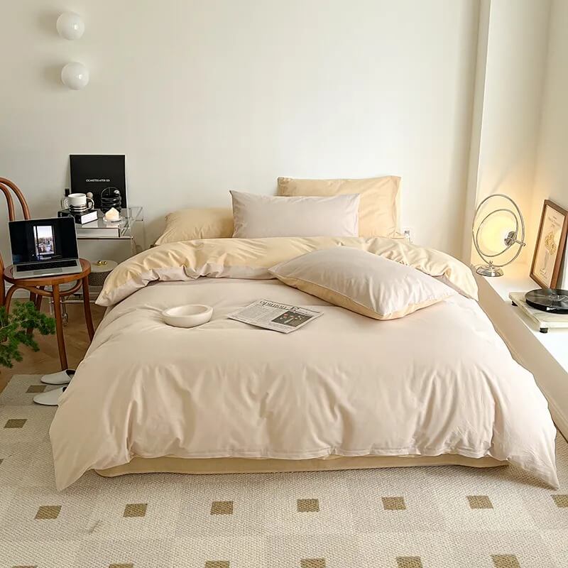 pastel dusty shades color 100 cotton bedding duvet cover set roomtery