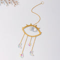 eye shaped golden frame aesthetic sun catcher roomtery