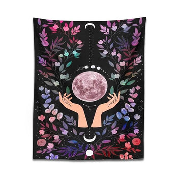 The Moon in the Hands Tapestry