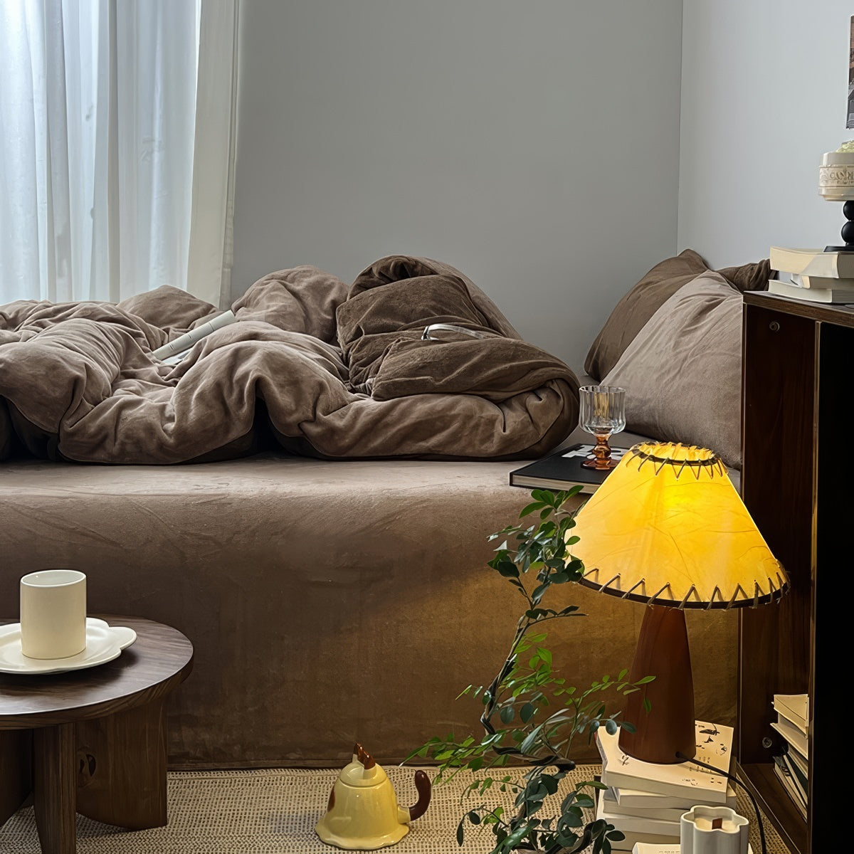 fluffy fleece warm bedding set for winter