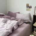fluffy fleece warm bedding set for winter