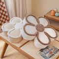 flower shaped thick and fluffy decorative throw pillow roomtery