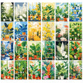 fresh potted flowers wall collage cards kit