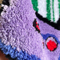 cute purple portable game console shaped aesthetic accent rug