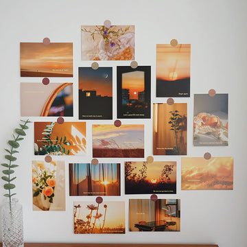 Golden Hour Wall Collage Postcards