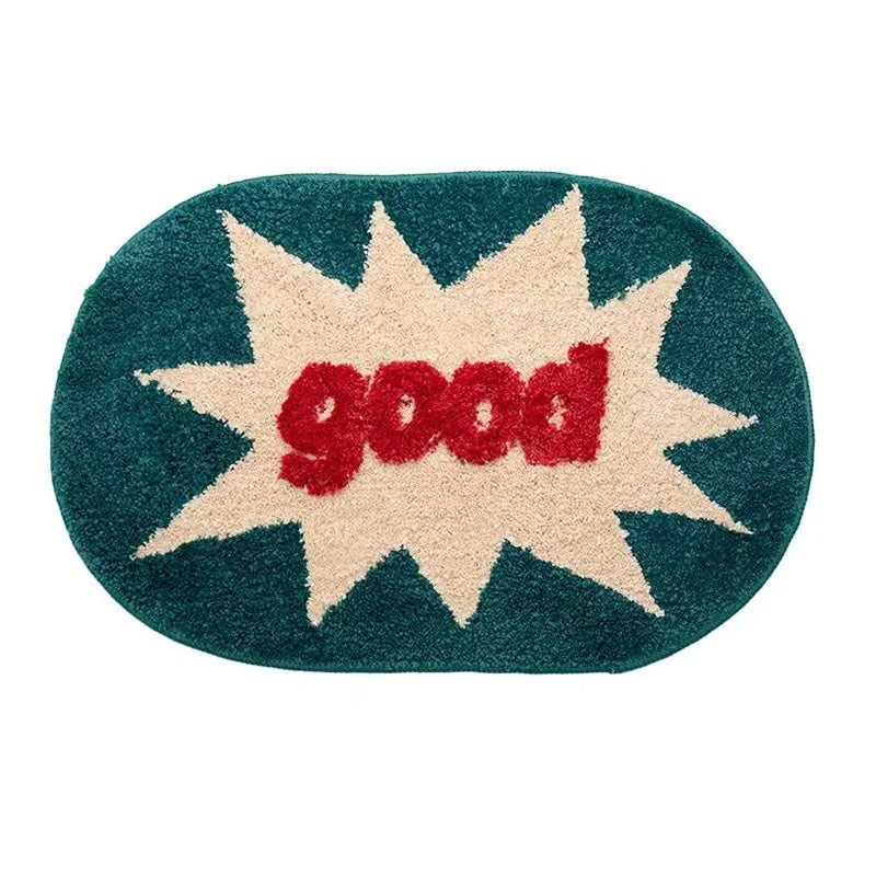 good fluffy tufted door mat accent rug roomtery