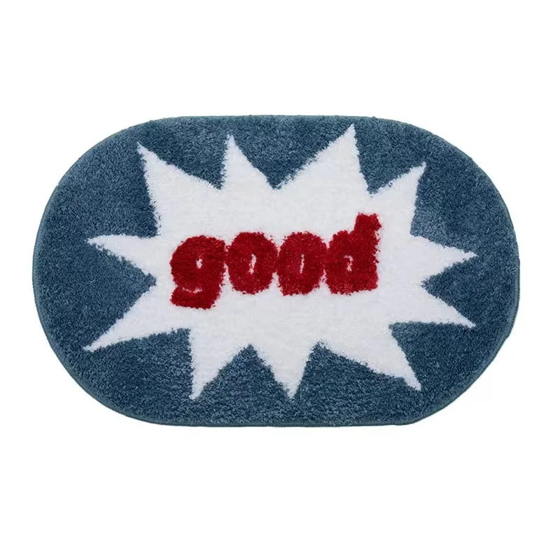 good fluffy tufted door mat accent rug roomtery