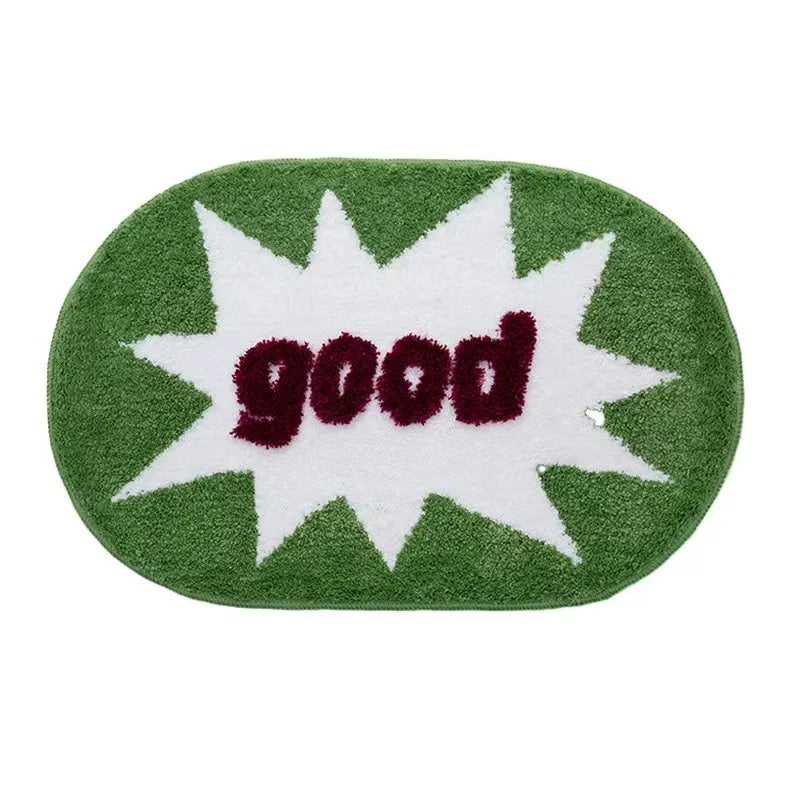 good fluffy tufted door mat accent rug roomtery