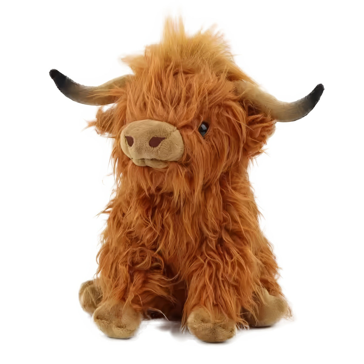 hairy plush highlander cow toy