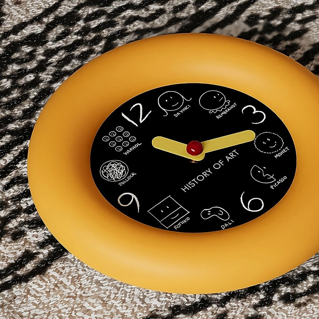 hostiry of art minimalist round wall clock