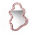 wavy irregular curvy wall mirror in danish pastel aesthetic decor roomtery
