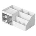 kawaii aesthetic desktop drawer stationary and makeup brush holder organizer