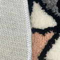 kawaii angry shark head shaped tufted accent rug