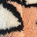 kawaii angry shark head shaped tufted accent rug