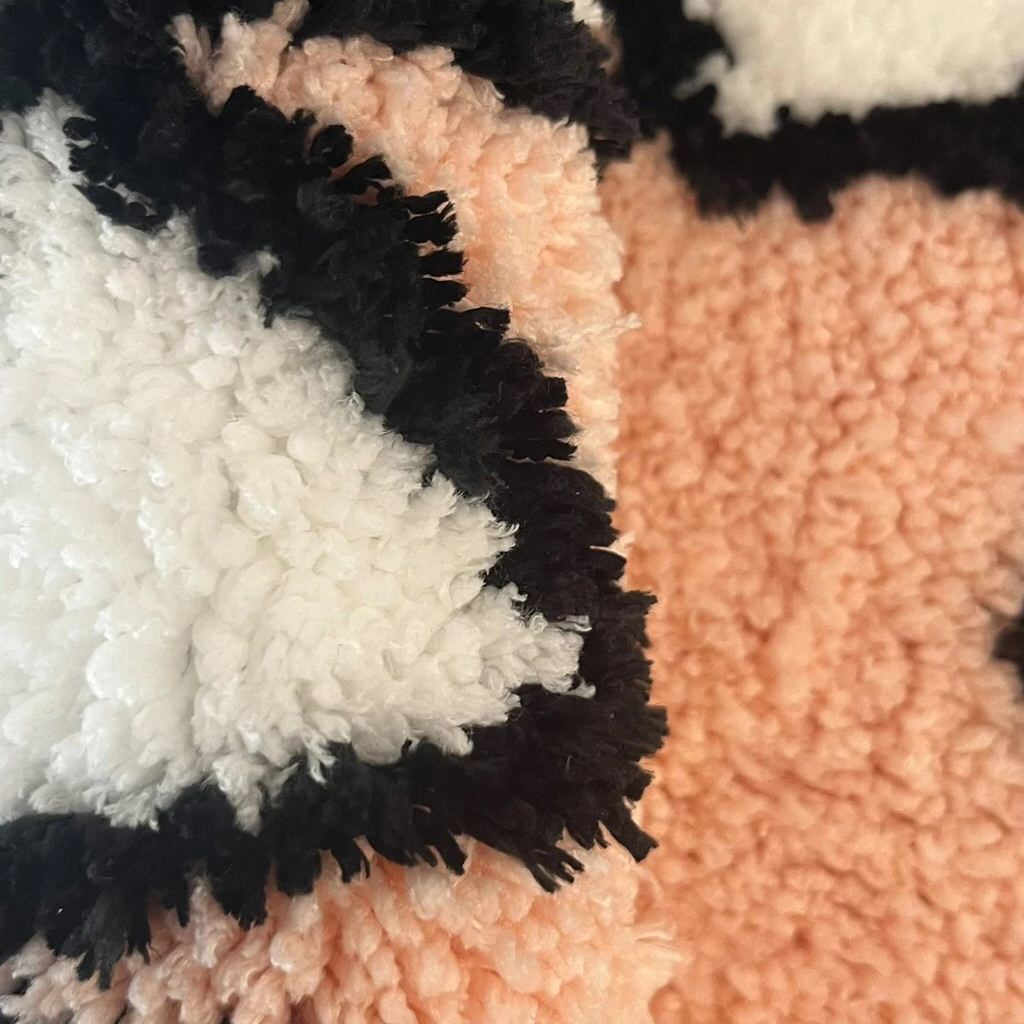kawaii angry shark head shaped tufted accent rug