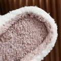 kawaii peacjes print soft plush texture aesthetic house slippers