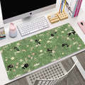 kawaii aesthetic greenery plant prints large gaming mouse pad