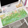 kawaii aesthetic greenery plant prints large gaming mouse pad