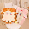 kawaii toast shaped plush seat cushion roomtery