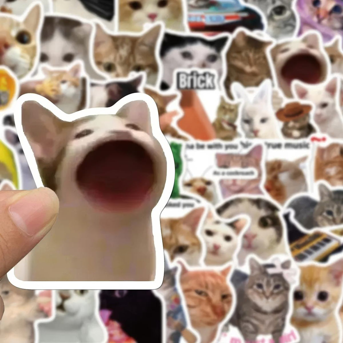 stickers with kitty memes