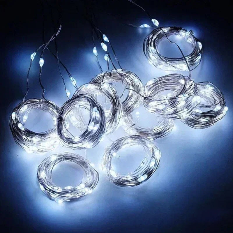 aesthetic room decor led fairy curtain lights