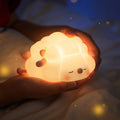 sleeping sheep silicon rubbed cute bedside night light lamp roomtery