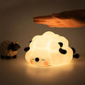 sleeping sheep silicon rubbed cute bedside night light lamp roomtery