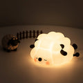 sleeping sheep silicon rubbed cute bedside night light lamp roomtery