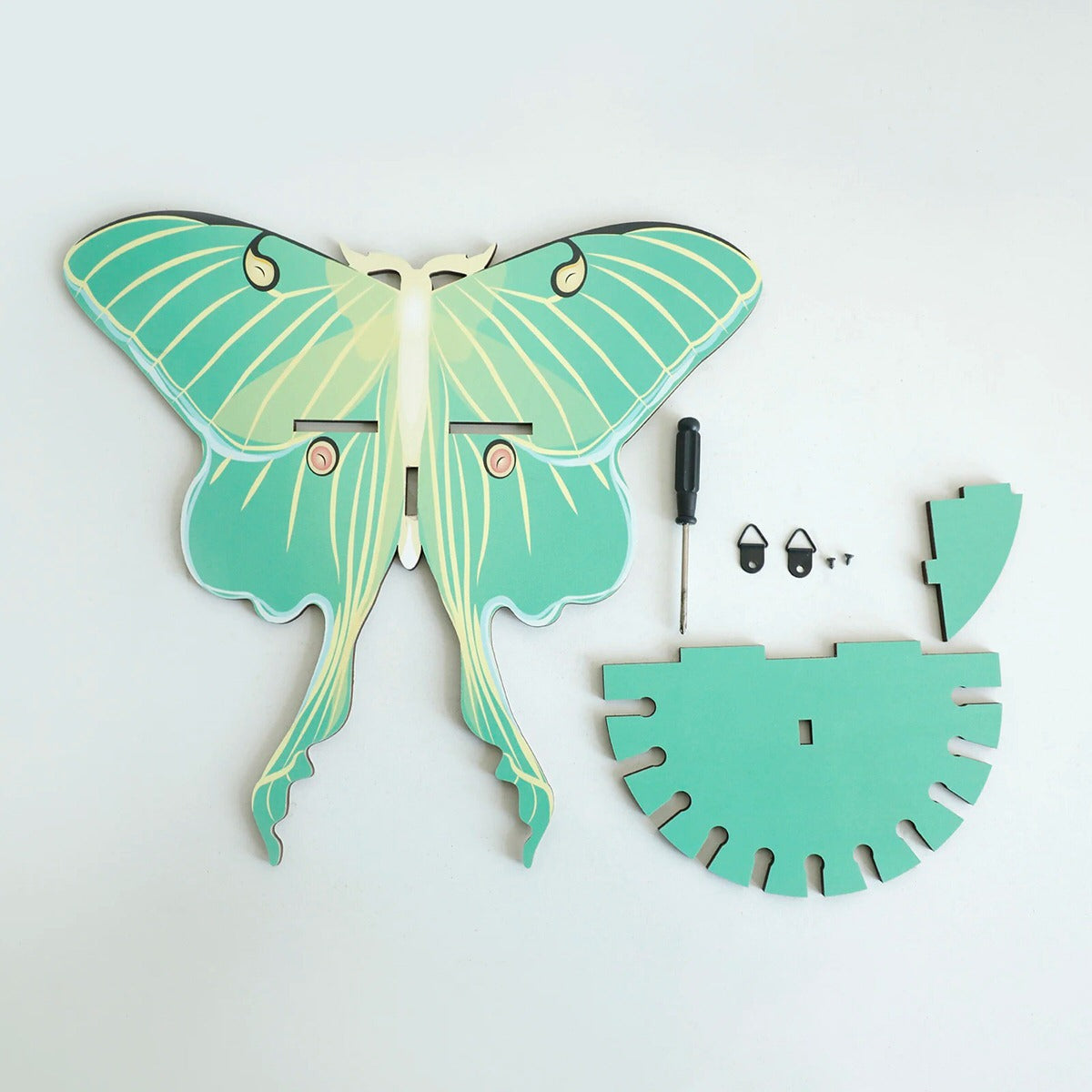 wall hanging butterfly moth shaped shelf display rack for crystals and necklaces