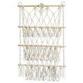 natural color macrame wall hanging decor toy storage net