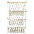 natural color macrame wall hanging decor toy storage net