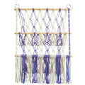 colorful macrame wall hanging decor toy storage net