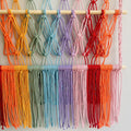 colorful macrame wall hanging decor toy storage net
