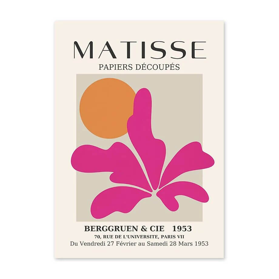pink color aesthetic matisse picasso gallery wall art canvas posters roomtery