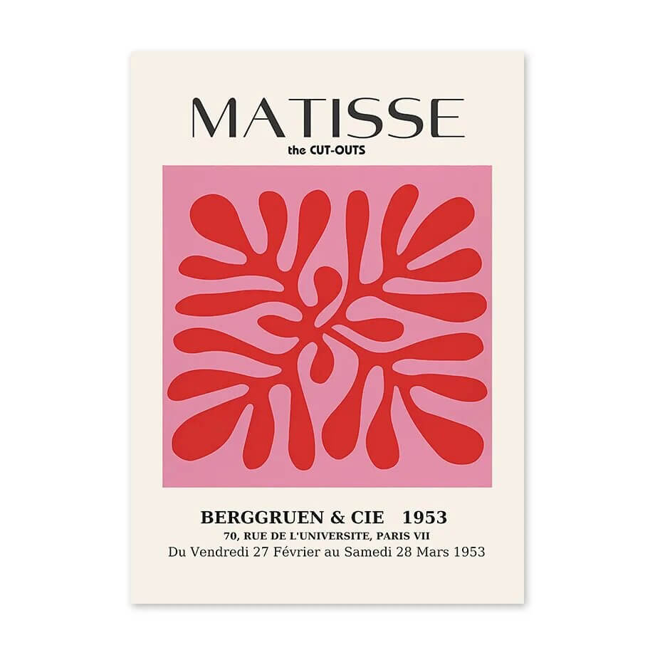 pink color aesthetic matisse picasso gallery wall art canvas posters roomtery