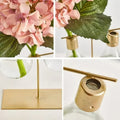 minimalist aesthetic light bulb shaped glass vase planter