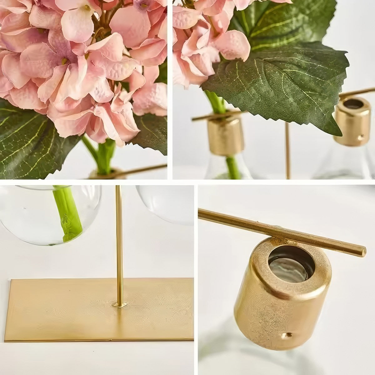 minimalist aesthetic light bulb shaped glass vase planter
