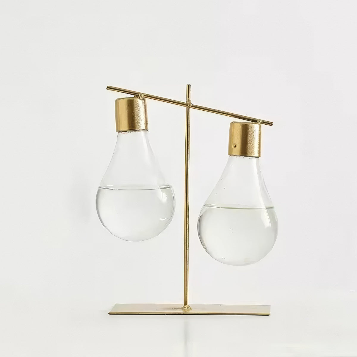 minimalist aesthetic light bulb shaped glass vase planter