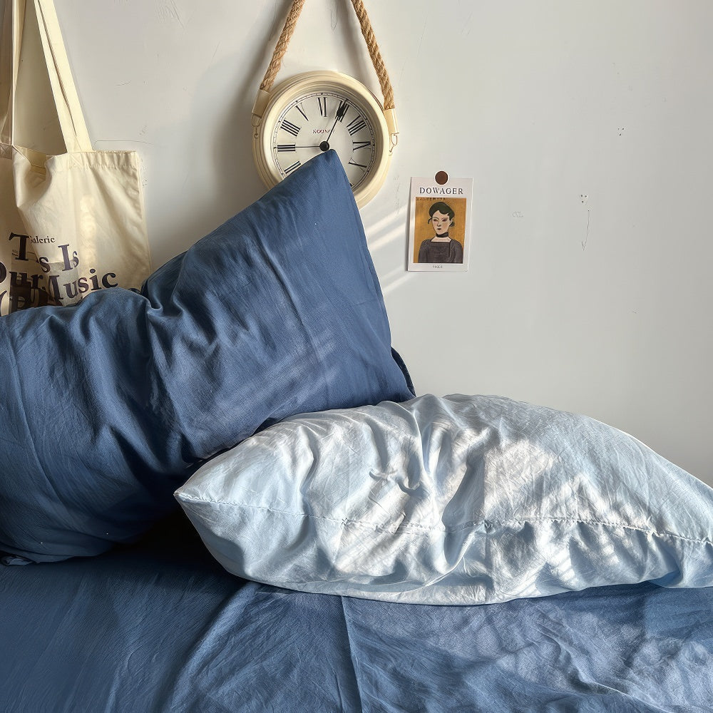 ocean themed blue shades color aesthetic bedding duvet cover sheets set