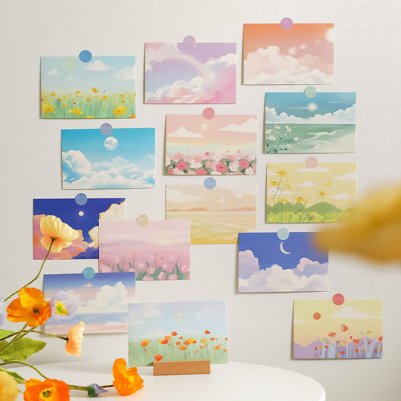 Decoration Card Postcard, Art Postcards Wall Set, Abstract Postcards