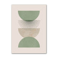 sage green aesthetic gallery wall art minimalist shapes canvas posters roomtery