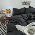 pastel aesthetic solid double color two sided bedding duvet cover set roomtery