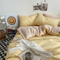 pastel aesthetic solid double color two sided bedding duvet cover set roomtery