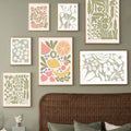 pastel fruit prints gallery wall art canvas aesthetic posters roomtery