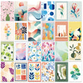 pastel minimalist artwork print aesthetic wall collage cards kit