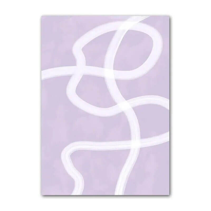 pastel purple minimalist art gallery wall canvas posters for room roomtery