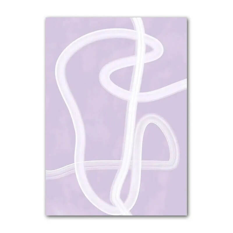 pastel purple minimalist art gallery wall canvas posters for room roomtery